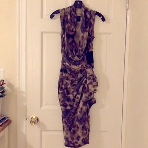 All Saints Wrap style Silk Dress : UK 6